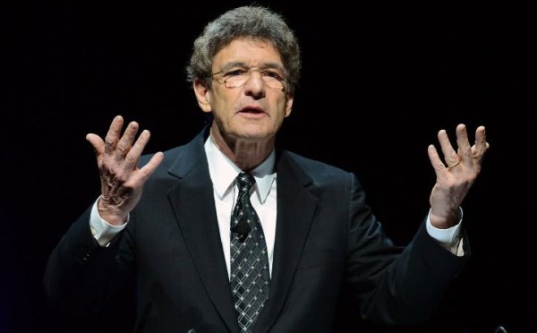 Walt Disney Studios Chairman Alan Horn speaks during  CinemaCon, a central gathering of a National Assn. of Theatre Owners, on Wednesday in Las Vegas. (Ethan Miller / Getty Images)